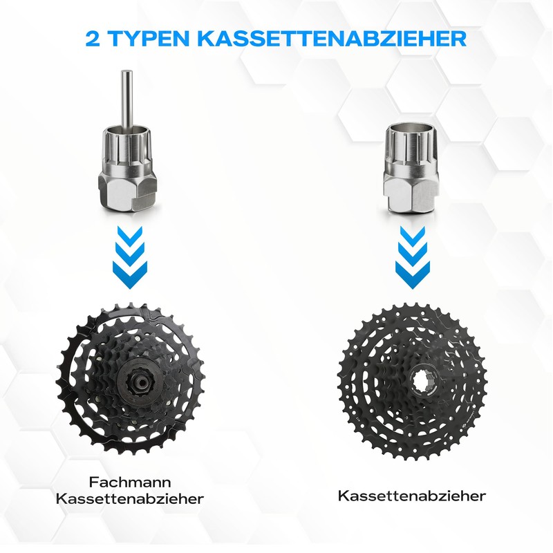 WATSABRO Bicycle Chain Whip with Sprocket Puller and Puller, Universal,