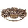 VAN DYKE'S RESTORERS Classic Antique Brass Beaded Victorian Pull - 4 1/2 Inch Pull