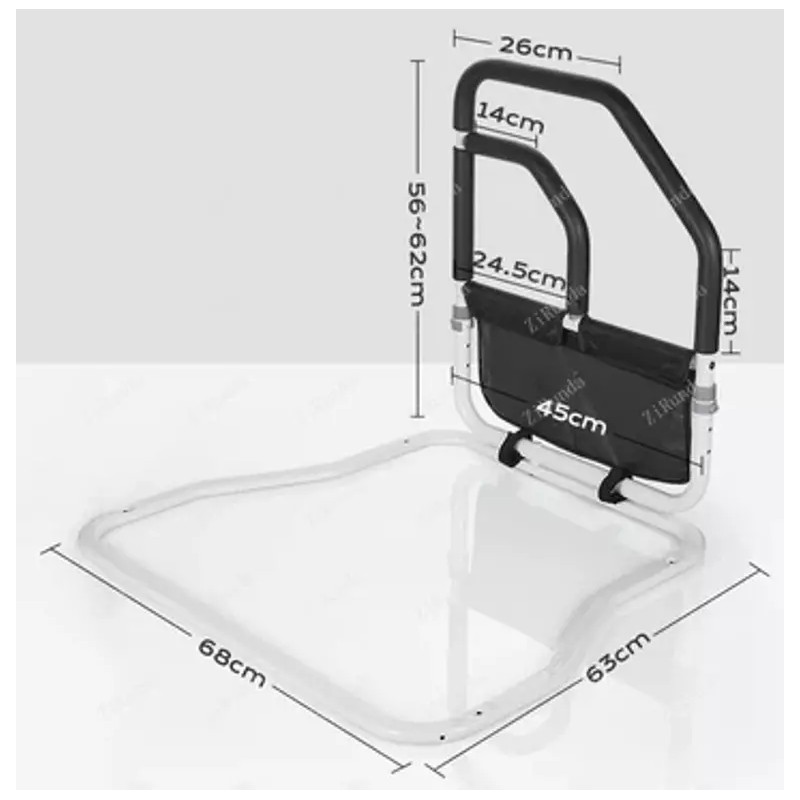 Sangohe Heavy Duty Bed Rail - For Elderly - Foldable