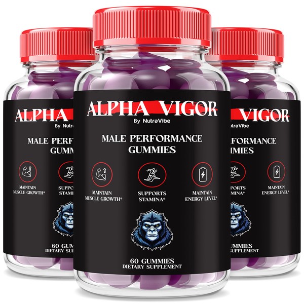 NutraVibe (3 Pack) Alpha Vigor – Premium Formula Designed for