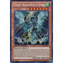 YU-GI-OH! - Tempest, Dragon Ruler of Storms (CT10-EN004) - 2013 Collectors Tins - Limited Edition - Secret Rare