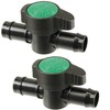 Habitech 2-Pack In-Line Barbed Ball Valve for 3/4 Inch Tubing