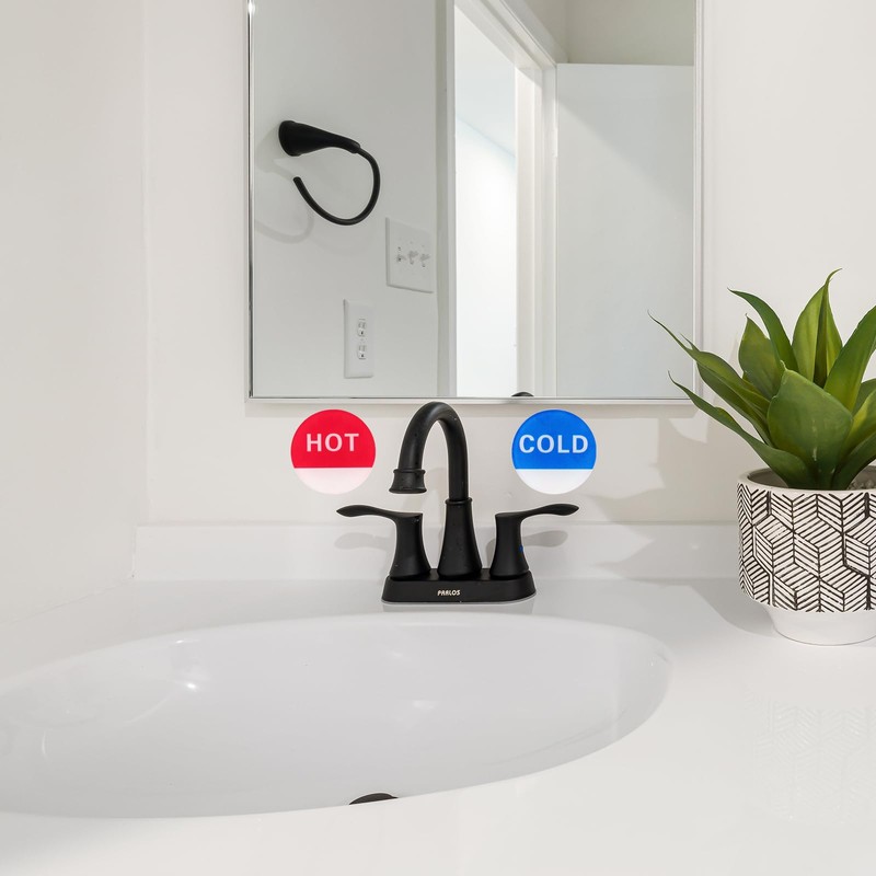 YOKIVE 6 Pcs Hot Cold Water Sticker Label, Sticker Sign