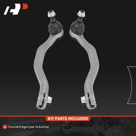 A-Premium 2 x Front Outer Tie Rod Ends, Compatible with Mini R60 Series Cooper Countryman 2012-2016, R61 Series Cooper Paceman 2013-2016