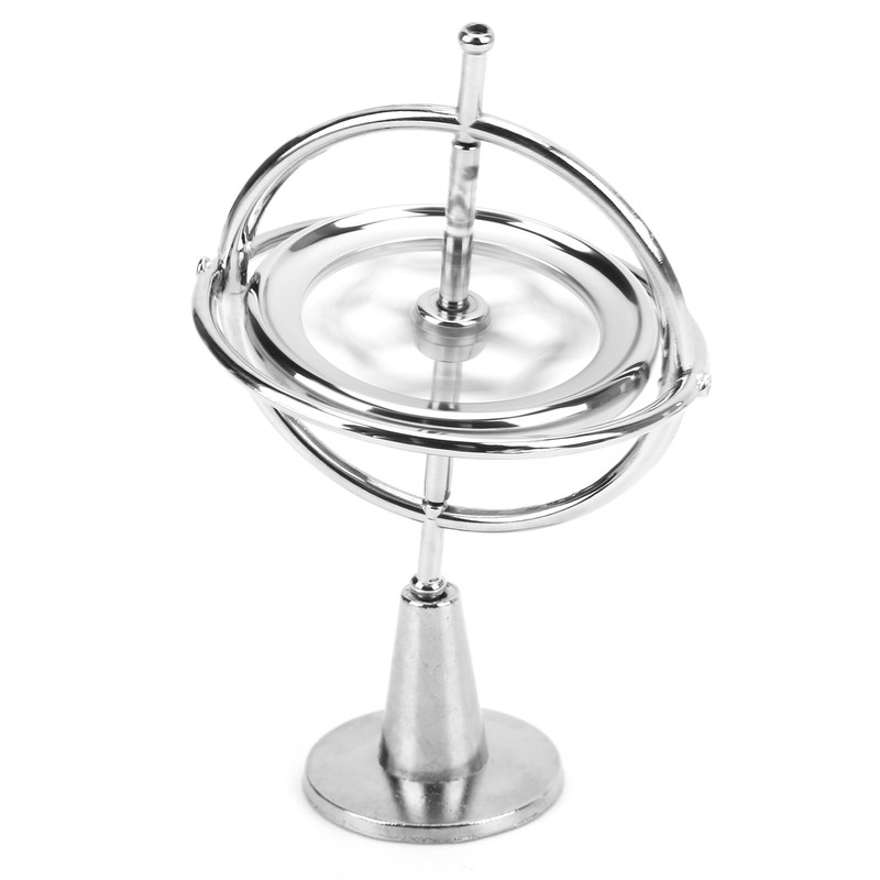 Metal Gyroscope Anti Gravity Rotating Top Gyroscope Balance Toy Educational