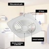 Broan-NuTone 505 Exhaust Fan, White Vertical Discharge Ceiling Ventilation Fan,