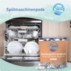 Dishwasher pods without plastic, colours and fragrances, biodegradable dish washing