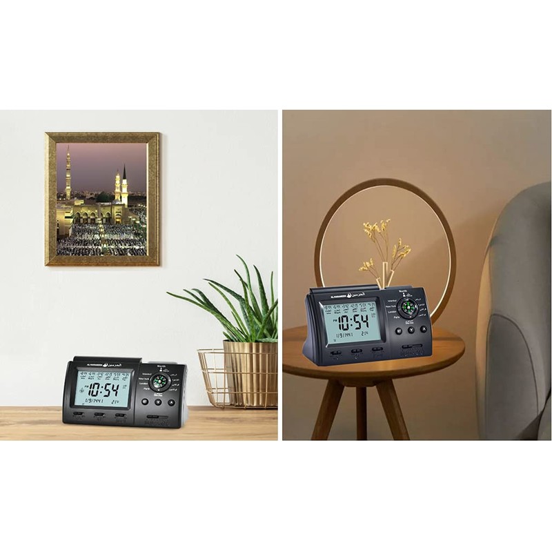 Ramadan Islamic Azan Clock, Islamic Prayer Table Azan Athan Clock