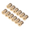 12Pcs Advertising Nail Stainless Steel Electroplated Brushed Gold Sign Holder