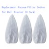 KLMHT Replacement Vacuum Filter Cotton for Pool Blaster (3 Pack)