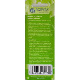 Deluxe AQUATEK Brass Bubble Counter with Integrated Check Valve for Plant Aquarium