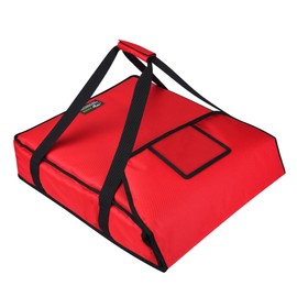 iceMi Pizza Bags for Delivery 18" X 18" X 5" Insulated Pizza Delivery Bag Moisture Free for Catering Food Delivery, Restaurant, Cookouts (Red)