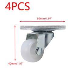 Crapyt 4 PCS Self Adhesive Caster Wheels Heavy Duty Casters Swivel Caster Wheels for Carts, Furniture, Storage Boxes 1.97"×1.57" Casters Set of 4