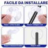 4 Pezzi Passacavo da Parete per Foro, Copriforo Murali Bianchi