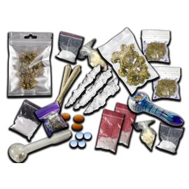 34 Piece Drug Joke Sticker Pack Gag Sticker