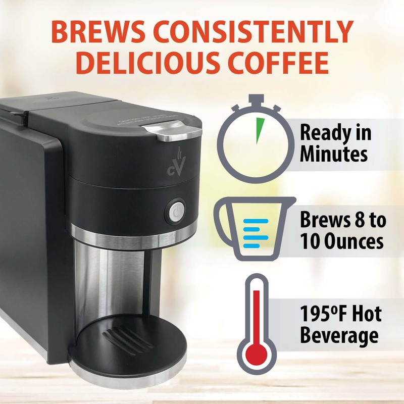 Café Valet Barista Single Serve Coffee Maker, Compatible with K-Cup