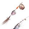 Spinner Baits - Spinnerbait Fishing Lures Long-Distance Casting Sinking,Hook Sequins