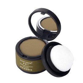 Hairline Powder, Root Touch Up Magical Hair Shadow Powder, Instant Hairline Shadow Cover-Up, Follicle Concealer with Puff Touch, Root Cover Up for Thin/Bald Hair, Hair Powder for Women/Men - Brown 27#