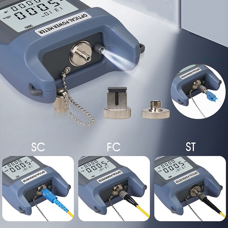 Optical Fiber Power Meter ‑50 To +26dbm 10 Wavelengths 2.5mm