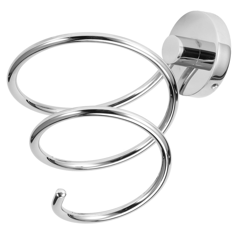WallMounted Hair Dryer Holder Hairdressing Blower Bracket Bathroom Shelf Storage