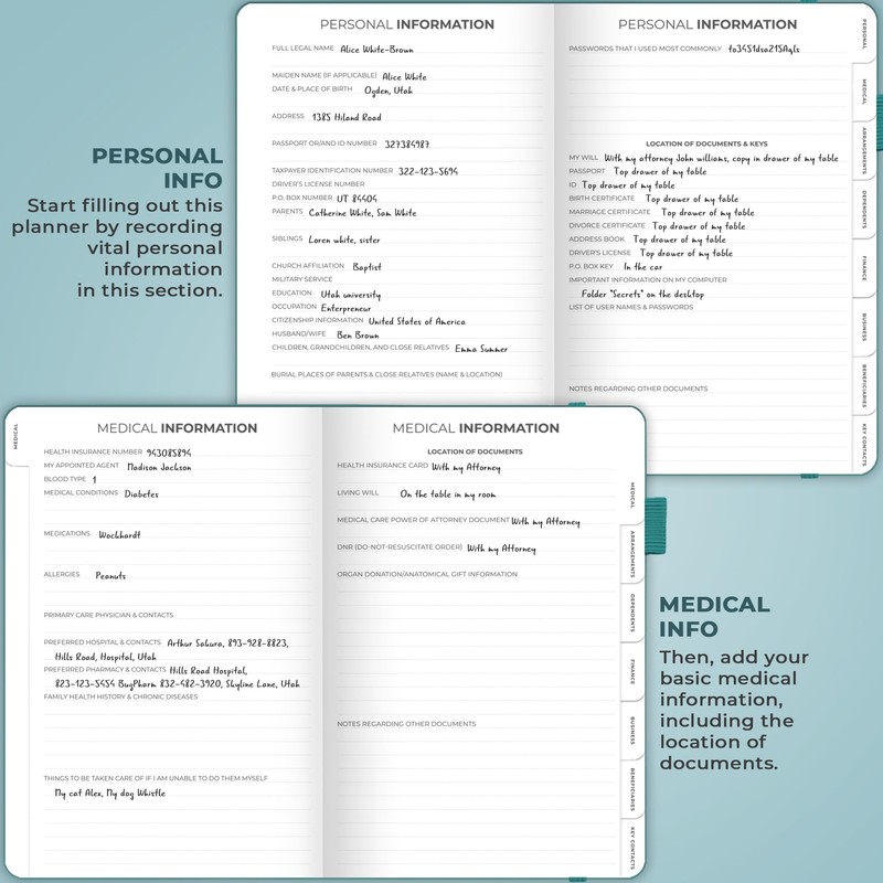 Clever Fox End of Life Planner – Final Arrangements Organizer
