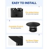 Hahaemall 6 Inch Chimney Cap Round Chimney Cover, Fireplace Chimney