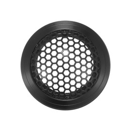 X AUTOHAUX Universal 1.5" Car Speaker Grills Cover Mesh Round 1.5 Inch Audio Speaker Subwoofer Guard Protector Case Iron Aluminum Alloy Black - Pack of 1