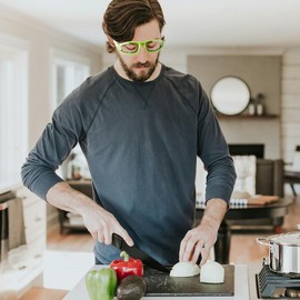 Zwiebelbrille,Zwiebel Schutzbrille Schutzbrillen Anti-Spritzwasser Brille Reißfest Zwiebelbrille Winddichte Zwiebel Brille für Frauen Männer Küche Verwenden Sie Outdoor Aktivitäten