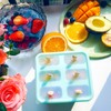 6-Cavities Silicone Popsicles Mold with 20 Sticks, Silicone Ice Pop