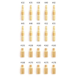 Topteng 20pcs Carburetor Nozzle Set & Slow Pilot Nozzle Tool for P-W-K OKO CVK