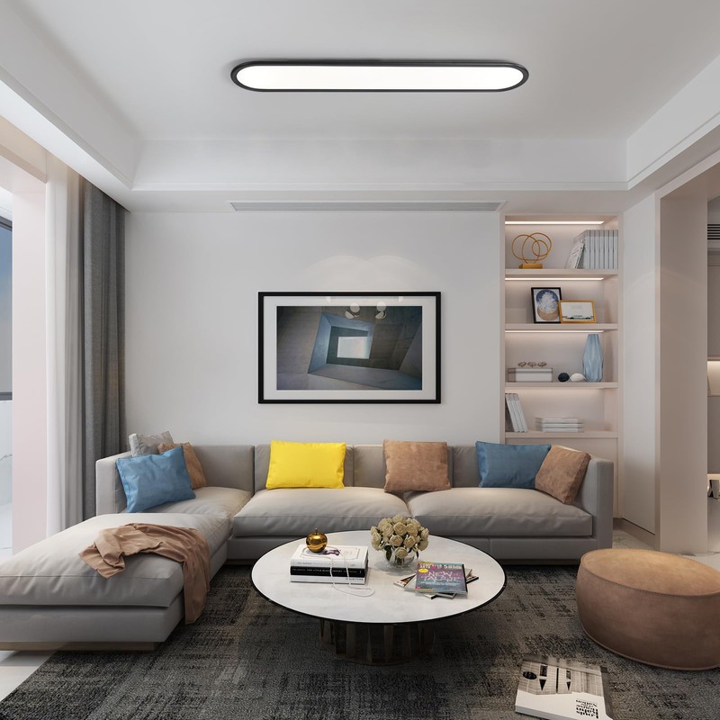 Ganeed LED Flat Panel Long Ceiling Light Fixture for Shop