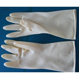 DFH Premium Gummi Handschuhe, dicker, stärker, Größe L, kaufen 1 Paar Kostenlos 1 Paar.