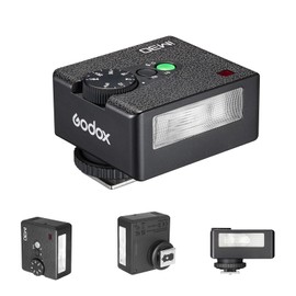 Godox iM30 Mini Flash Camera Flash for Canon Sony Nikon Fuji Olympus Camera , GN15 7 Levels Flash Output CCT 6500K±200K Mini Flash Speedlite 230 Full Power Flash