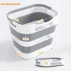 OOAMBB 43L(11.5Gallon) Collapsible Laundry Basket with Handles, Foldable Laundry Basket