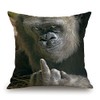 TSSOHU Throw Pillow Cover Funny Gorilla Decorative Pillow Case Funny