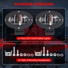eTzone LED Forklift Safety Light Red 2 Pack, Straight Line