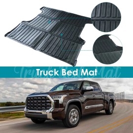 easypeasy_autoparts Tapete para caja de camioneta TPE de 5.5 pies para Toyota Tundra TPE 2021-2024