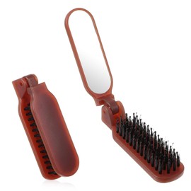 Travel Hair Brush, Foldable Hair Brush Mini Boar Bristle Hairs Brushes Portable Mini Compact Hairbrush Pocket Size Comb for Any Hairstyles Women Girls Home Travel Gym Purse