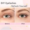 Glowingwin Cluster Lashes 228 PCS Individual Lashes Natural Look False