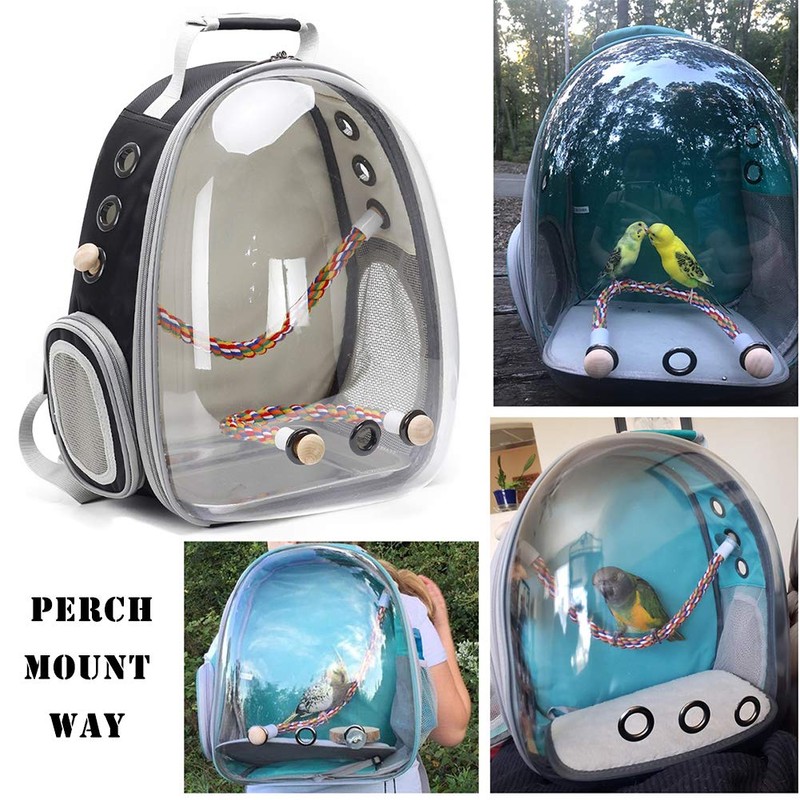 Bird Traval Carrier Cage, Polarized Tinted Blue Space Capsule Astronaut