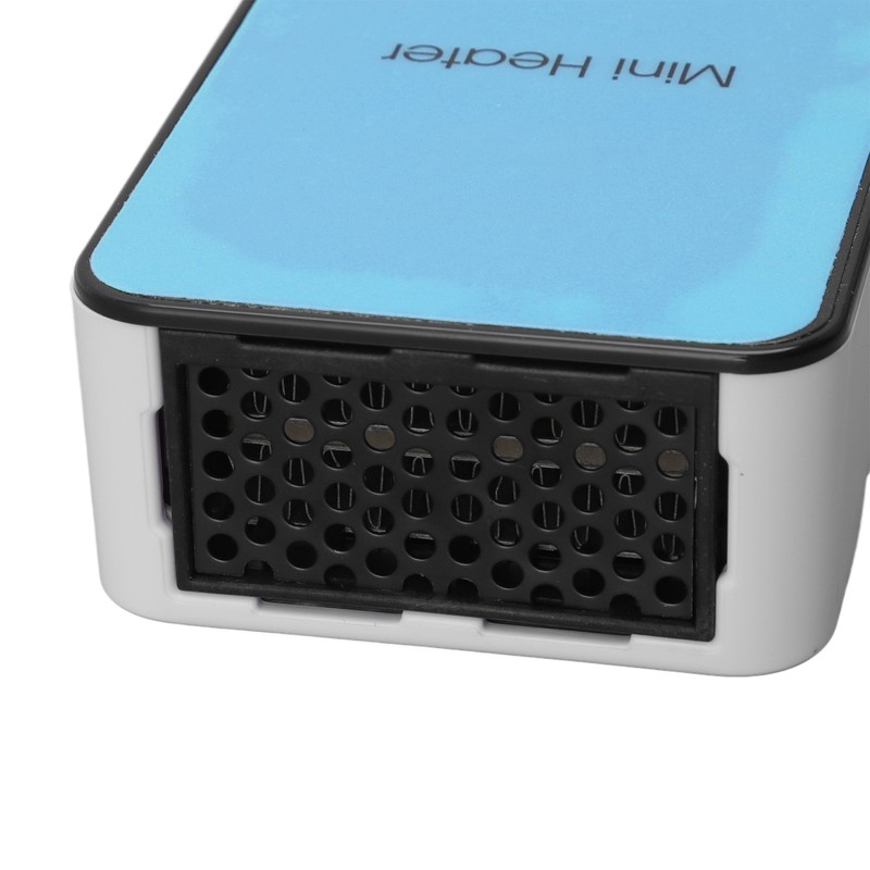 Mini Heater Fast Heating Low Noise Miniwatt Blue Portable Desk