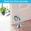 Silver Magnetic Stainless Steel Door Stopper – Wall & Floor