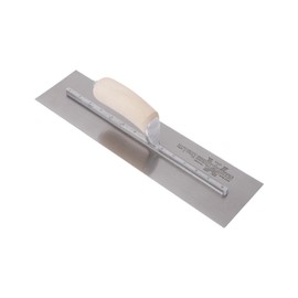 MARSHALLTOWN Finishing Trowels, Wood Handle Material, 305mm Length, 102mm Width, Curved Handle Style, High Carbon Steel Blade Material, Made in The USA, MXS62