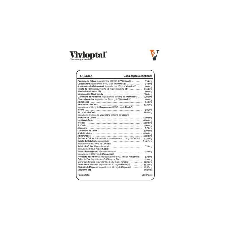 Vivioptal Multivitamínico 105 Cápsulas Ctc