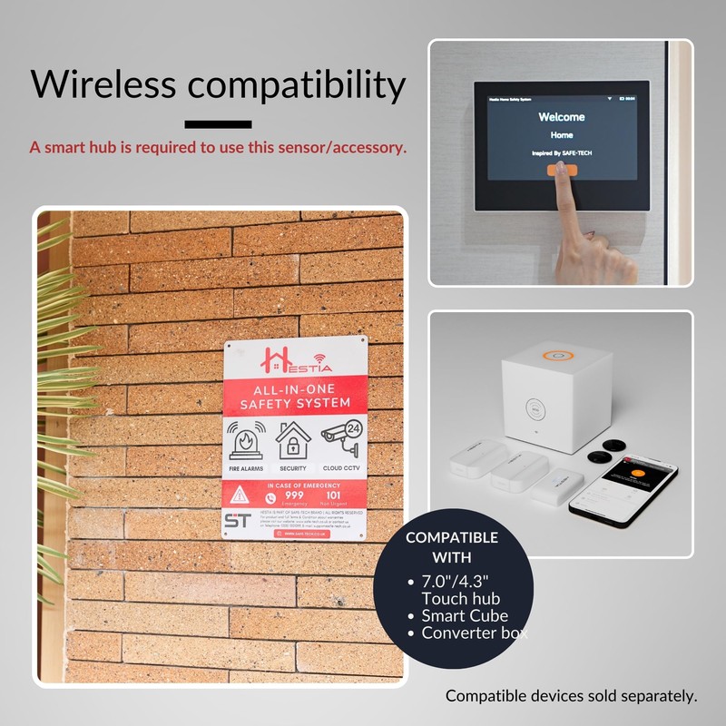 HESTIA Mains Powered Indoor Outdoor Siren for SAFE-TECH Smart Home