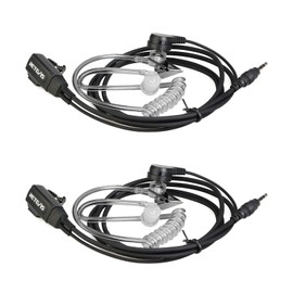 Retevis RB48 Walkie-Talkie Earpiece with Mic 1 Pin 2.5mm, Transparent Acoustic Tube, Compatible RB48 RT49 RT49B RT49P Two Way Radio, Walkie Talkie Headset(2 Pack)