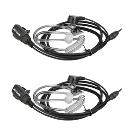 Retevis RB48 Walkie-Talkie Earpiece with Mic 1 Pin 2.5mm, Transparent Acoustic Tube, Compatible RB48 RT49 RT49B RT49P Two Way Radio, Walkie Talkie Headset(2 Pack)