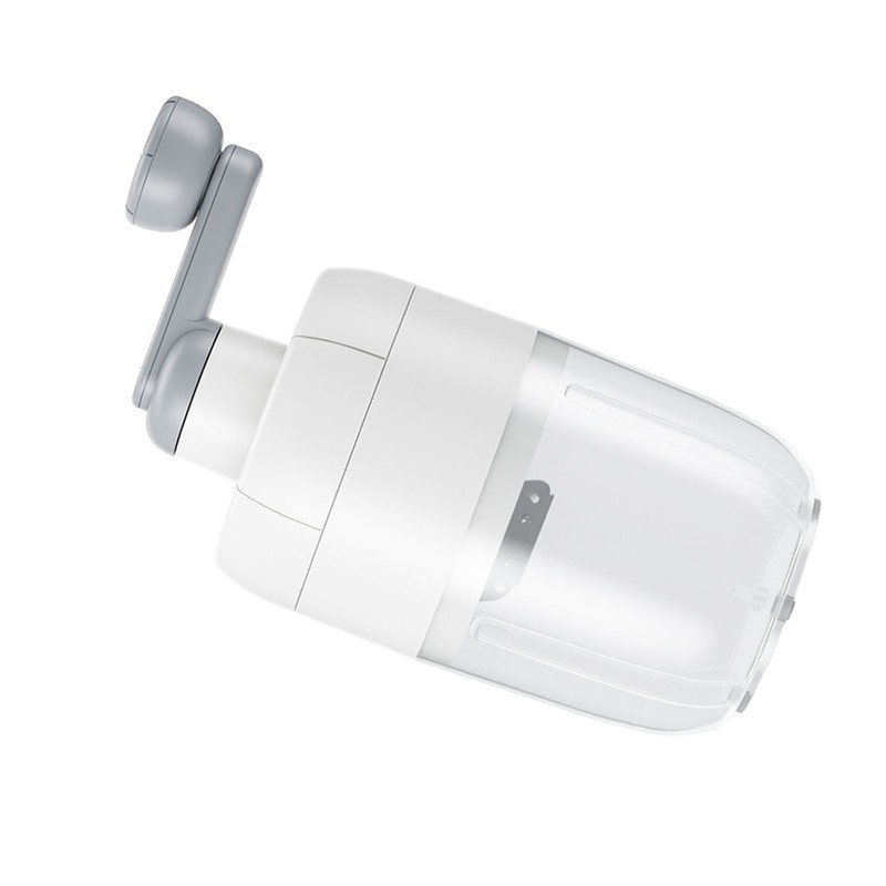 Manual Shaved Ice Maker Portable Transparent Ice Box Hand Ice