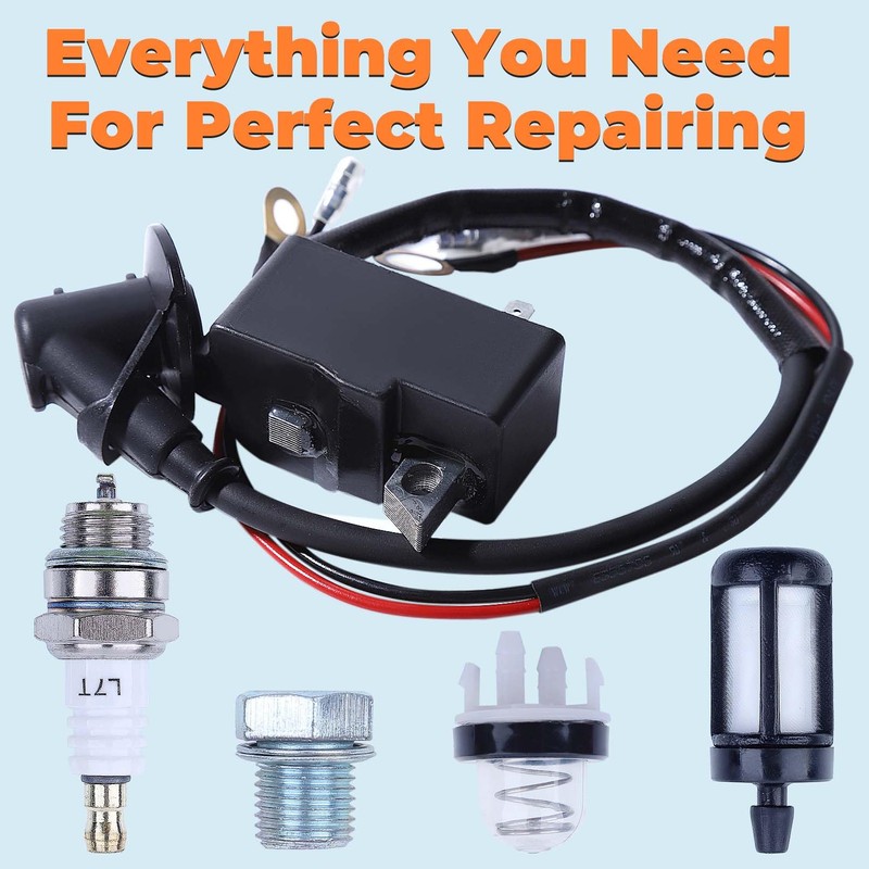 Hyceker TS420 Ignition Coil Spark Plug Kit For Stihl TS420