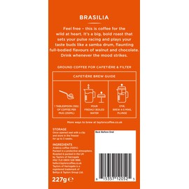 Taylors of Harrogate Brasilia Ground Coffee, 227 g